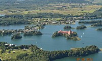 Trakai iš paukščio skrydžio